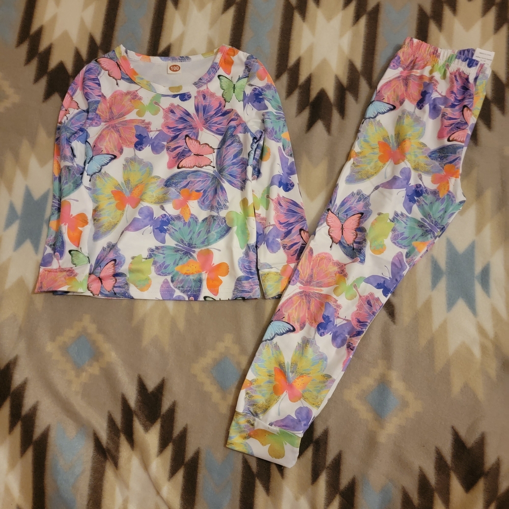 Colorful Butterfly Kids Pajamas